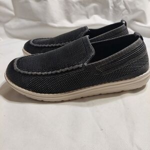 Itazero Black Slip On Shoes Lightweight Canvas Men Size 8 Casual Loafers‎ Mesh
